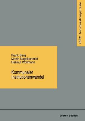 Book cover for Kommunaler Institutionenwandel