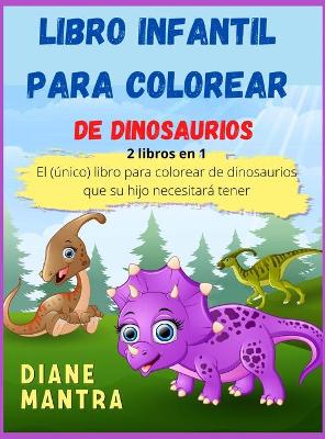 Cover of Libro infantil para colorear de dinosaurios