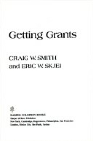 Cover of Getting Grants