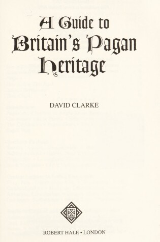 Cover of A Guide to Britain's Pagan Heritage