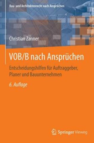 Cover of Vob/B Nach Anspruchen