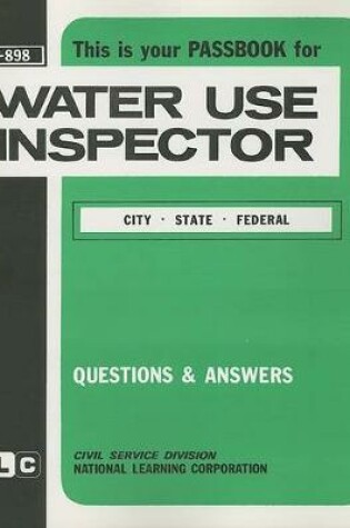 Cover of Water Use Inspector