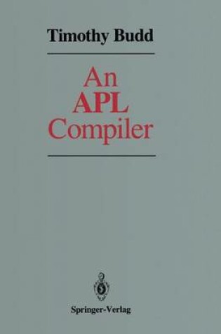 Cover of An APL Compiler