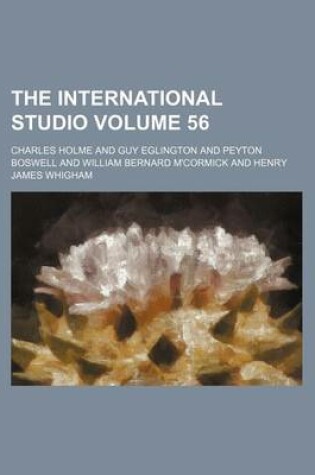 Cover of The International Studio Volume 56