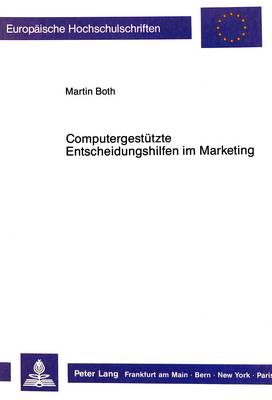 Book cover for Computergestuetzte Entscheidungshilfen Im Marketing