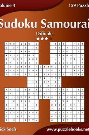 Cover of Sudoku Samurai - Difficile - Volume 4 - 159 Puzzle