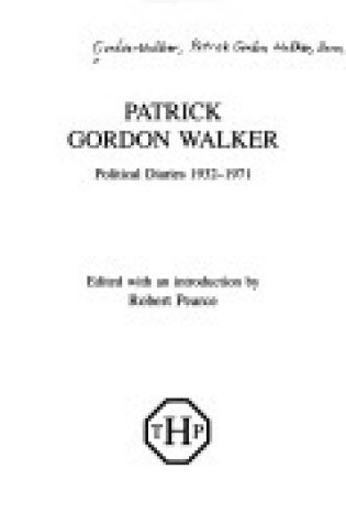 Cover of Patrick Gordon Walker