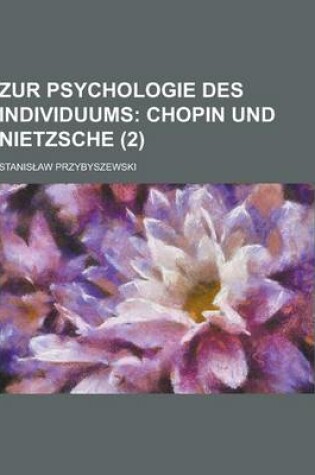 Cover of Zur Psychologie Des Individuums (2)