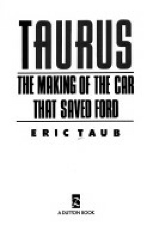 Cover of Taub Eric : Taurus (Hbk)