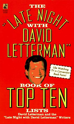 Book cover for The "Late Night with David Letterman" Book of Top Ten Lists