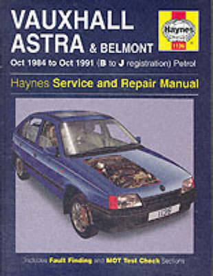 Cover of Vauxhall Astra and Belmont Service and Repair Manual (1984-1991)