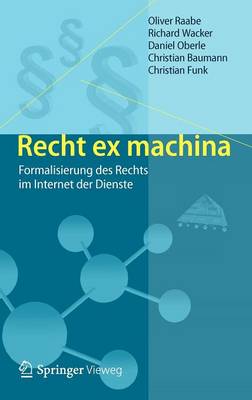 Book cover for Recht Ex Machina