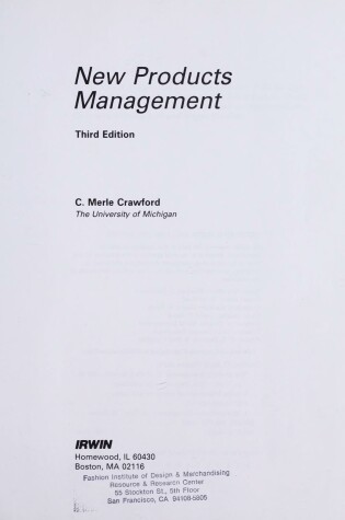 Cover of New Products Management