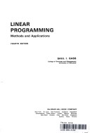 Book cover for Linear Programming