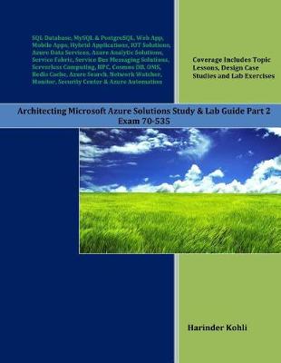 Book cover for Architecting Microsoft Azure Solutions Study & Lab Guide Part 2