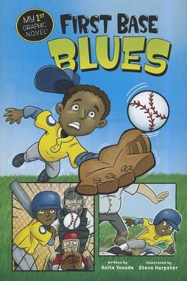 Book cover for First Base Blues (My First Graphic Novel)