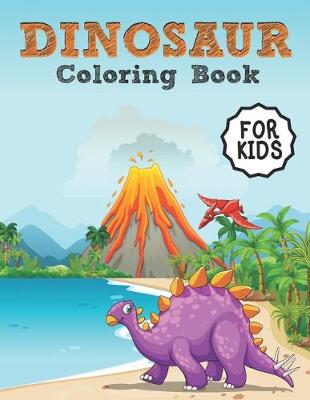 Book cover for Dinosaur Coloring Book For Kids