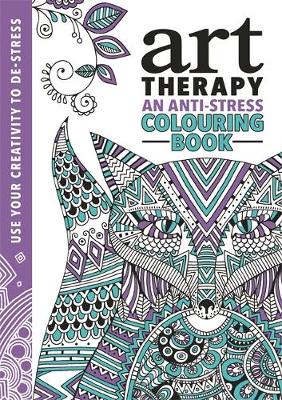 Book cover for The Art Therapy Colouring Book