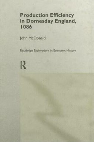 Cover of Production Efficiency in Domesday England, 1086