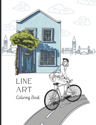 Book cover for Line Art Coloring Book