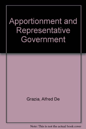 Book cover for Apportionment and Representative Government