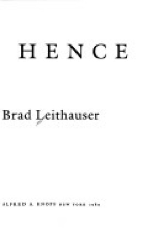 Cover of Hence