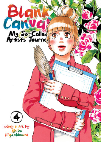 Book cover for Blank Canvas: My So-Called Artist's Journey (Kakukaku Shikajika) Vol. 4