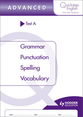 Book cover for Quickstep English Test A Advanced Stage