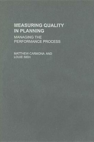 Cover of Measuring Quality in Planning