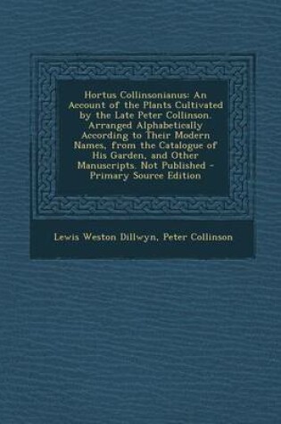 Cover of Hortus Collinsonianus