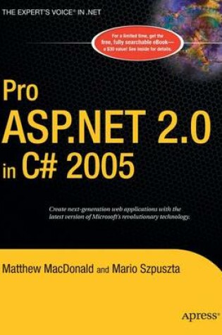 Cover of Pro ASP.Net 2.0 in C# 2005