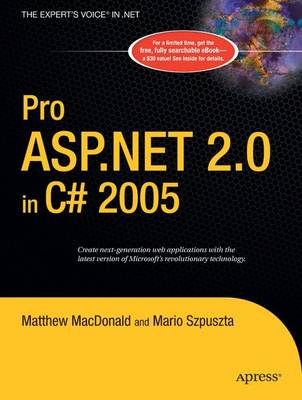 Book cover for Pro ASP.Net 2.0 in C# 2005