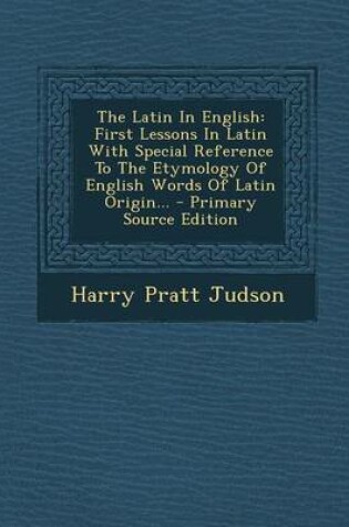 Cover of The Latin in English