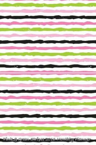 Cover of Pink & Green Stripes 2016 Monthly Planner