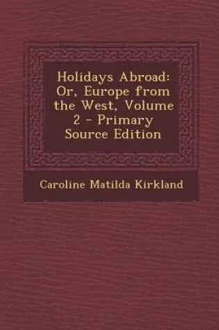 Cover of Holidays Abroad