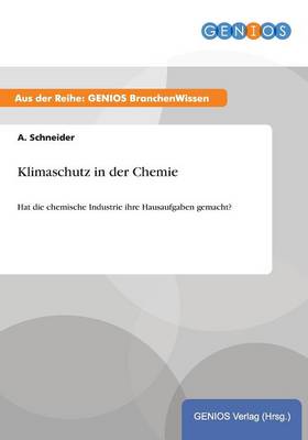 Book cover for Klimaschutz in der Chemie