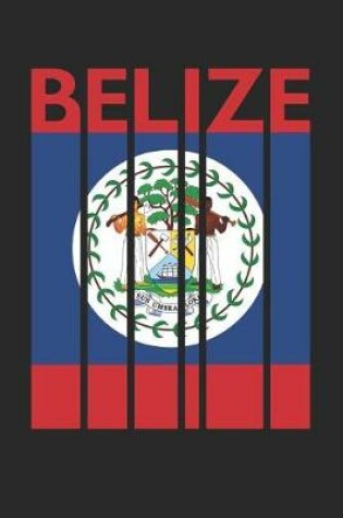 Cover of Vintage Belize Notebook - Retro Belize Planner - Belizean Flag Diary - Belize Travel Journal