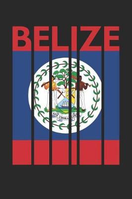 Book cover for Vintage Belize Notebook - Retro Belize Planner - Belizean Flag Diary - Belize Travel Journal