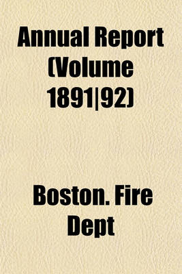 Book cover for Annual Report (Volume 1891-92)