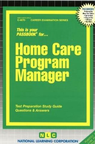 Cover of Home Care Program Manager