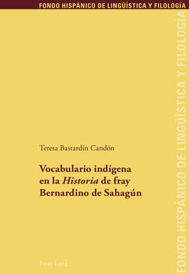 Book cover for Vocabulario Indaigena En La Historia De Fray Bernardino De Sahagaun