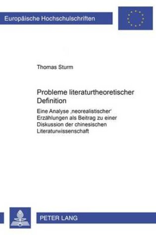 Cover of Probleme Literaturtheoretischer Definition