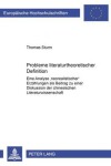 Book cover for Probleme Literaturtheoretischer Definition