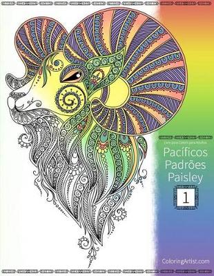 Book cover for Livro para Colorir de Pacíficos Padrões Paisley para Adultos 1