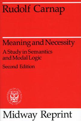 Cover of Meaning and Necessity