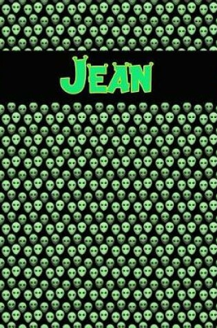 Cover of 120 Page Handwriting Practice Book with Green Alien Cover Jean