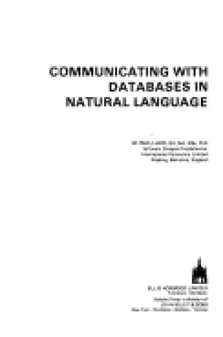 Cover of Communicating with Data Bases in Natural Language