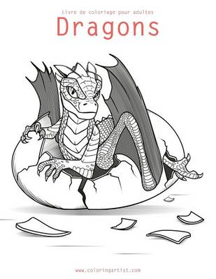 Book cover for Livre de coloriage pour adultes Dragons 3