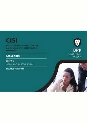 Cover of CISI Certificate Unit 1 Passcards Syllabus Version 19