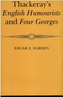 Book cover for Thackeray's "English Humourists" and "Four Georges"